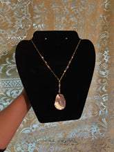 Load image into Gallery viewer, aquamarine chain and pearl necklace
