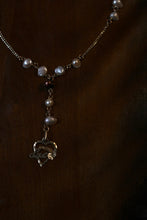 Load image into Gallery viewer, #2 love , chain and pearl necklace
