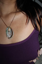 Load image into Gallery viewer, #4 aligned , abalone shell on chain
