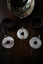 Load image into Gallery viewer, key to my world (shell on suede )
